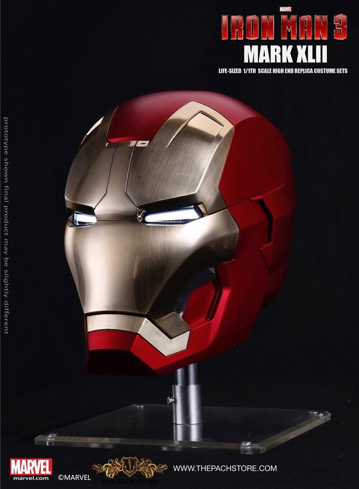 VIDEO) The best Iron Man Helmet - Iron Man 3 Mark 42 Marvel Licensed –  THEPACHSTORE