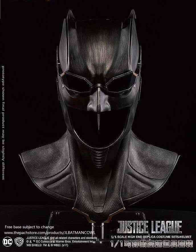 DC Licensed Justice League Batman Life size Bat cowl now available!