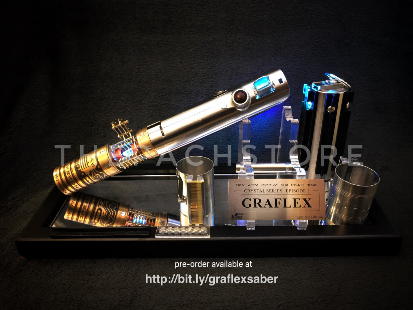 Ultimate Works - Legendary Graflex Saber - GRAND MASTER PACKAGE! LIMITED EDITION with Metal Crystal Chamber Chassis