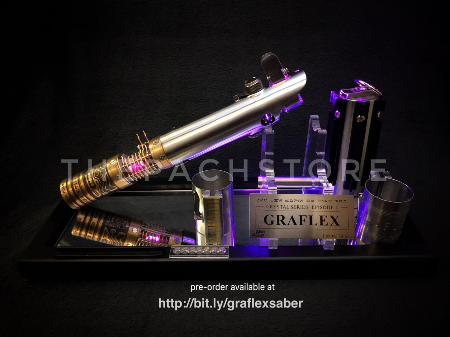 Ultimate Works - Legendary Graflex Saber - GRAND MASTER PACKAGE! LIMITED EDITION with Metal Crystal Chamber Chassis