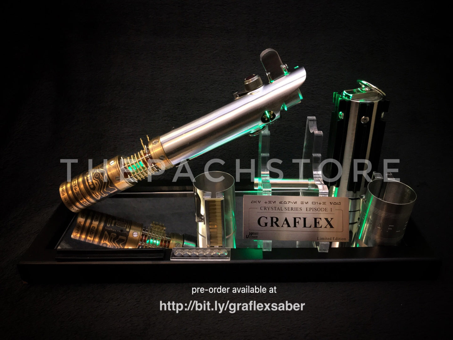 Ultimate Works - Legendary Graflex Saber - GRAND MASTER PACKAGE! LIMITED EDITION with Metal Crystal Chamber Chassis