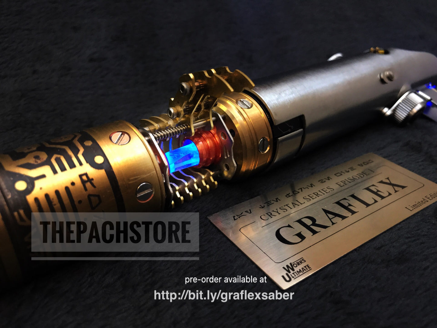 Ultimate Works - Legendary Graflex Saber - GRAND MASTER PACKAGE! LIMITED EDITION with Metal Crystal Chamber Chassis