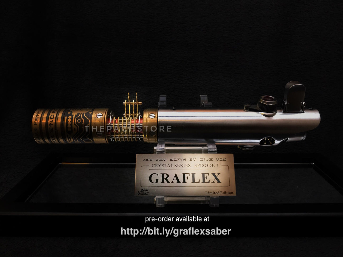 Ultimate Works - Legendary Graflex Saber - GRAND MASTER PACKAGE! LIMITED EDITION with Metal Crystal Chamber Chassis