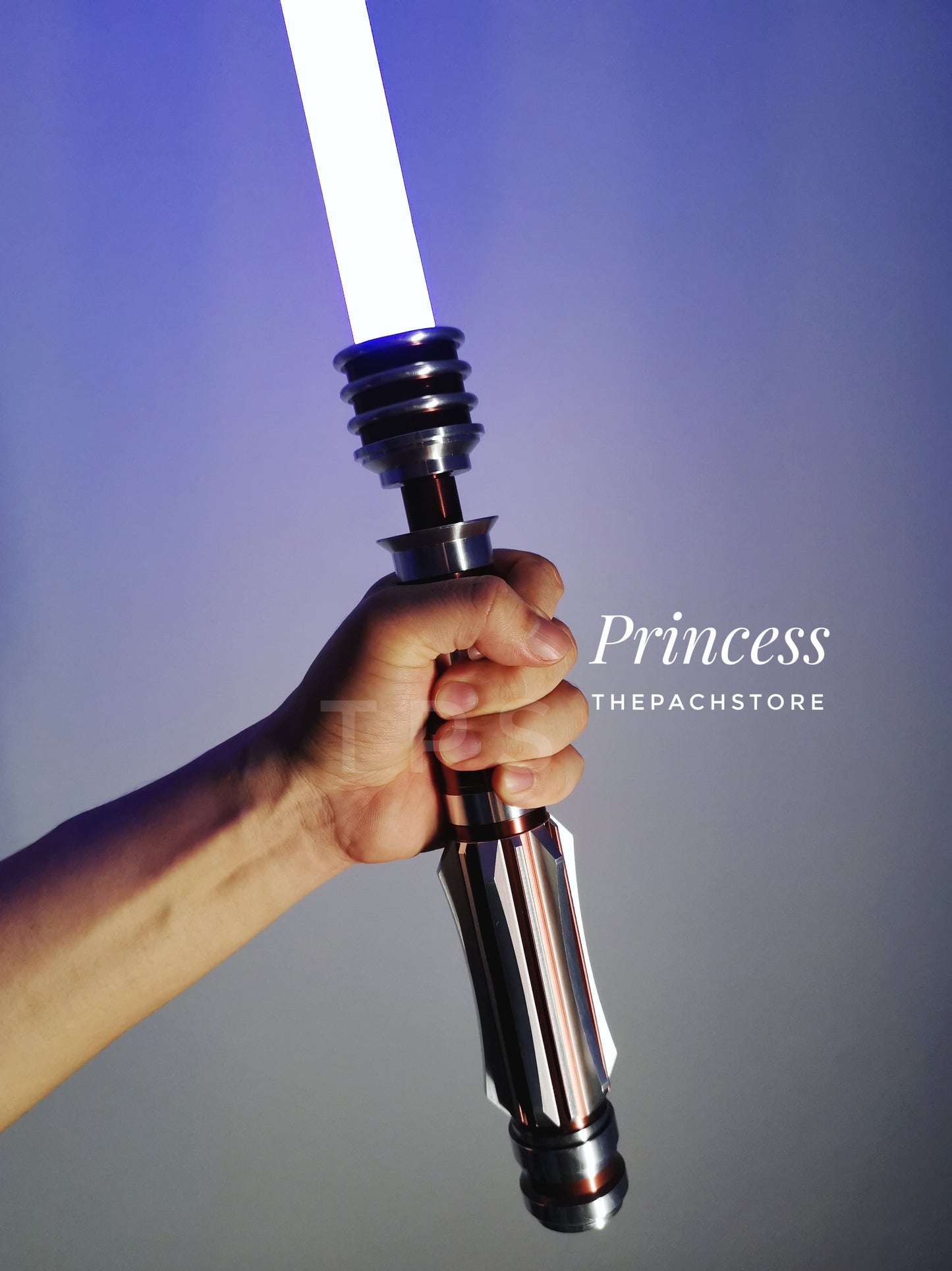 The Princess Custom Saber RGB - 1" Duel Worthy, Color Changing, affordable custom Saber