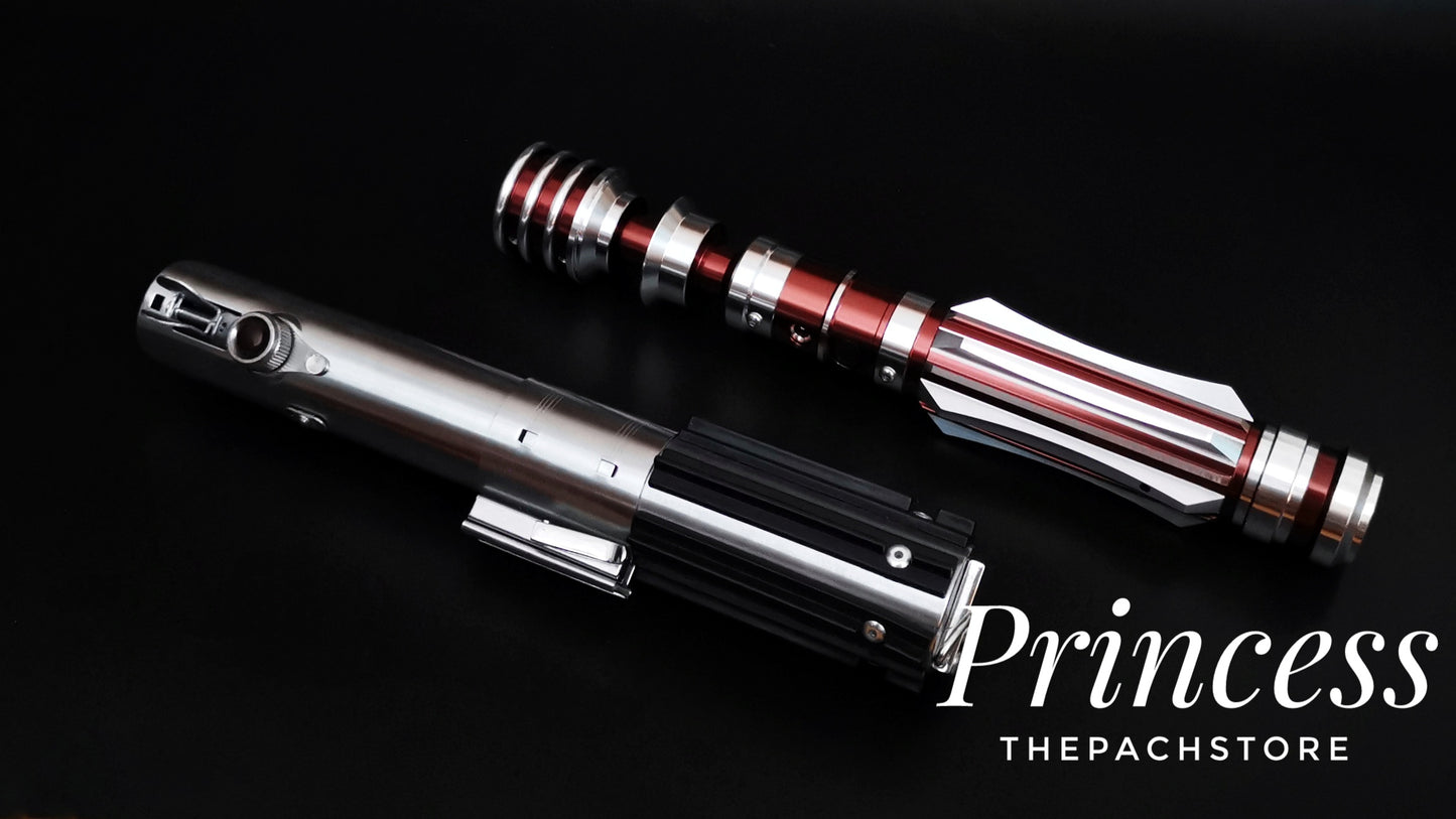 The Princess Custom Saber RGB - 1" Duel Worthy, Color Changing, affordable custom Saber